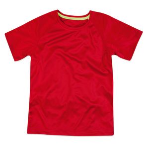 Stedman STE8570 - T-shirt met ronde hals voor kinderen Active-Dry Crimson Red