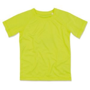 Stedman STE8570 - T-shirt met ronde hals voor kinderen Active-Dry Cyber Yellow