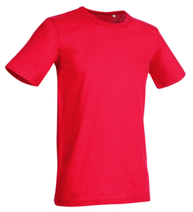 Stedman STE9020 - T-shirt met ronde hals voor mannen Morgan  Crimson Red