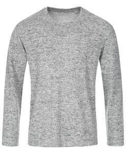 Stedman STE9080 - Trui met lange mouwen voor mannen KNIT Light Grey Melange