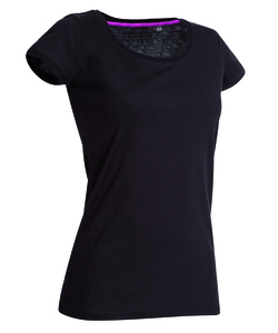 Stedman STE9120 - T-shirt met ronde hals voor vrouwen Megan Black Opal