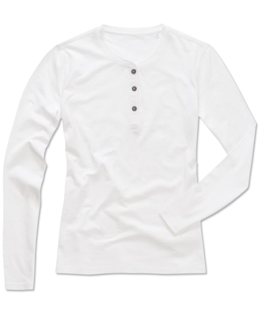 Stedman STE9580 - T-shirt met lange mouwen en knopen voor vrouwen