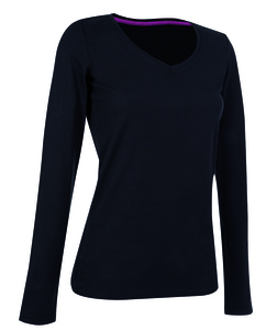 Stedman STE9720 - T-shirt met lange mouwen voor vrouwen Claire Black Opal