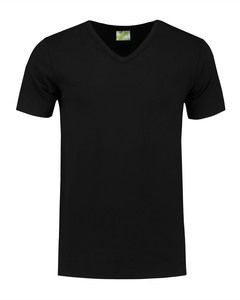 Lemon & Soda LEM1264 - T-shirt V-hals katoen/elastisch voor hem Black