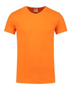 Lemon & Soda LEM1264 - T-shirt V-hals katoen/elastisch voor hem Orange