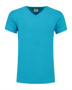 Lemon & Soda LEM1264 - T-shirt V-hals katoen/elastisch voor hem Turquoise