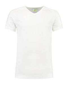 Lemon & Soda LEM1264 - T-shirt V-hals katoen/elastisch voor hem White