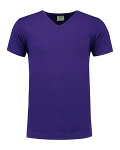 Lemon & Soda LEM1264 - T-shirt V-hals katoen/elastisch voor hem Purple