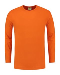 Lemon & Soda LEM1265 - T-shirt Crewneck katoen/elastisch voor hem Orange
