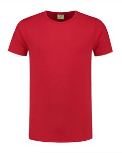 Lemon & Soda LEM1269 - T-shirt Crewneck katoen/elastisch voor hem Red