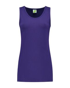 Lemon & Soda LEM1270 - Tanktop katoen/elastiek voor haar Purple