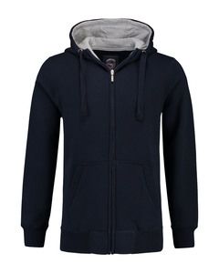 Lemon & Soda LEM3225 - Heavy Sweater Hooded Cardigan voor hem Navy