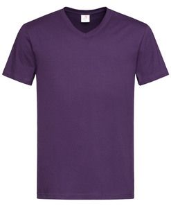 Stedman STE2300 - V-hals T-shirt voor mannen Classic-T  Deep Berry