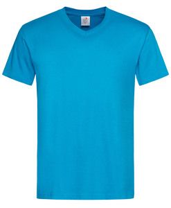 Stedman STE2300 - V-hals T-shirt voor mannen Classic-T  Ocean Blue