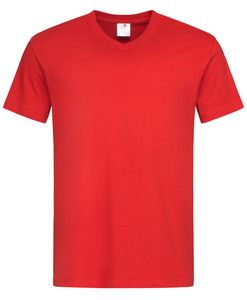 Stedman STE2300 - V-hals T-shirt voor mannen Classic-T  Scarlet Red
