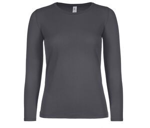 B&C BC06T - #E150 Dames LSL Dark Grey