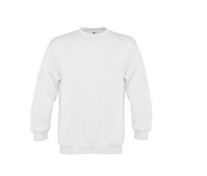 B&C BC501 - Kinder Sweater 80/20 rechte mouwen 280 PST White