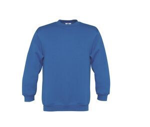 B&C BC501 - Kinder Sweater 80/20 rechte mouwen 280 PST Royal Blue