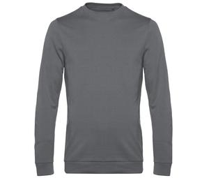 B&C BCU01W - Sweatshirt met ronde hals Elephant Grey