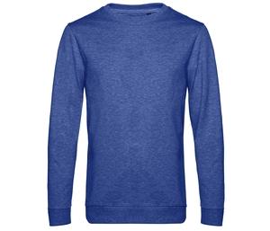 B&C BCU01W - Sweatshirt met ronde hals Heather Royal Blue