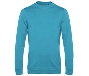 B&C BCU01W - Sweatshirt met ronde hals Hawaiian Blue