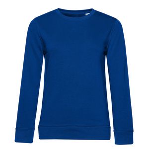 B&C BCW32B - Bio-sweatshirt voor dames met ronde hals Royal blue