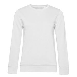 B&C BCW32B - Bio-sweatshirt voor dames met ronde hals White