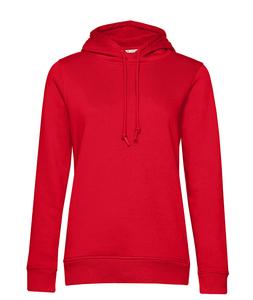 B&C BCW34B - Bio-hoodie voor dames Red