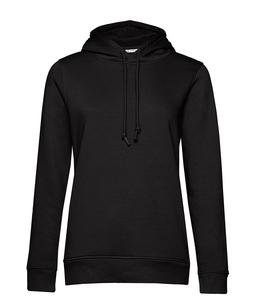 B&C BCW34B - Bio-hoodie voor dames Black Pure