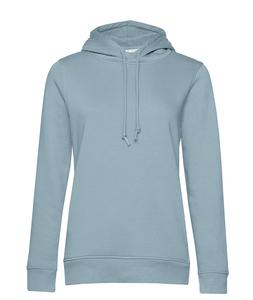 B&C BCW34B - Bio-hoodie voor dames Blue Fog