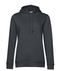 B&C BCW34B - Bio-hoodie voor dames Asphalt