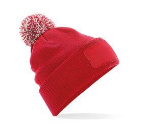 Beechfield BF443 - Snowstar® Beanie with marking area Classic Red/ Off White