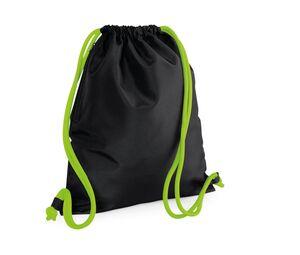 Bag Base BG110 - Premium Gymtas Black/ Lime Green