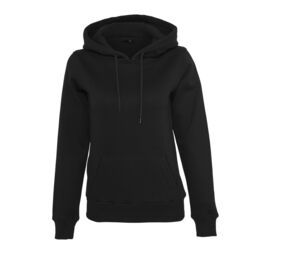 Build Your Brand BY026 - Zware dames hoodie Black