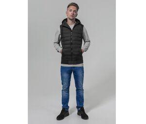 Build Your Brand BY046 - Bodywarmer met capuchon