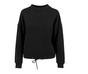 Build Your Brand BY058 - Oversized dames sweater met ronde hals Black