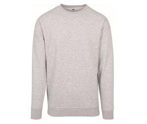 Build Your Brand BY075 - Ronde nek heren sweater Grey