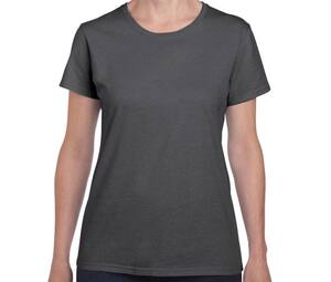 Gildan GN182 - Dames 180 T-shirt met ronde hals Dark Heather