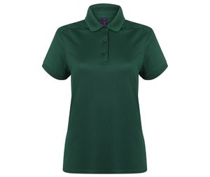 Henbury HY461 - Polo dames polyester stretch Bottle green