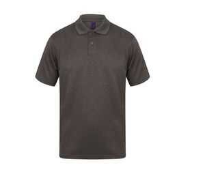 Henbury HY475 - Coolplus® Polo-Shirt Heather Charcoal