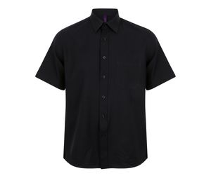 Henbury HY595 - Wicking antibacterieel shirt met korte mouwen Navy
