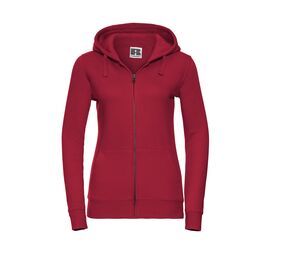 Russell JZ66F - Authentic Hoodie met Rits Classic Red