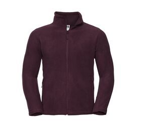 Russell JZ870 - Outdoor Fleece Met Volledige Rits Burgundy