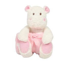 Mumbles MM606 - Pluche knuffel nijlpaard White / Pink