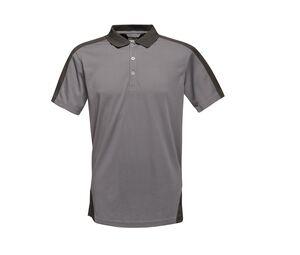 Regatta RGS174 - Coolweave contrast polo shirt Seal Grey / Black