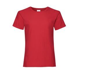 Fruit of the Loom SC229 - Meisjes valueweight t-shirt Red