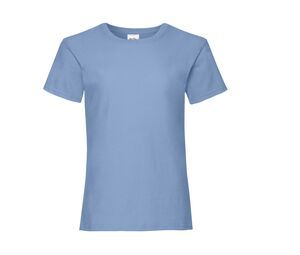 Fruit of the Loom SC229 - Meisjes valueweight t-shirt Sky Blue