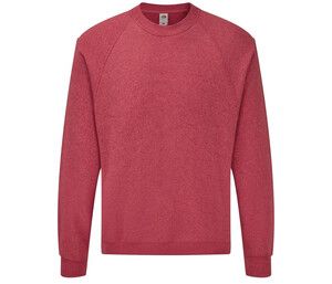 Fruit of the Loom SC260 - Raglan Sweatshirt (62-216-0) Vintage Heather Red