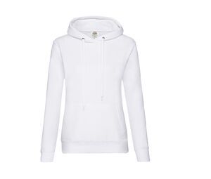 Fruit of the Loom SC269 - Dames Hoodie Sweater White