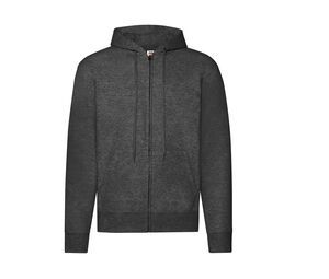 Fruit of the Loom SC374 - Hoodie Sweat Jack (62-062-0) Dark Heather Grey